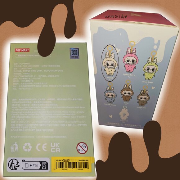 (unable to comment read desc!!)ෆ Unopened Soymilk Labubu Keychain From Popmart ෆ - Picture 2 of 2